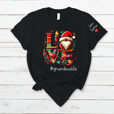 Lofaris Personalized Love Christmas Grandma Kids T - Shirt